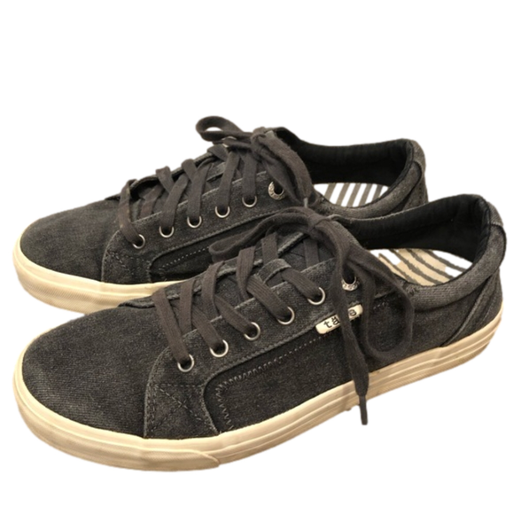Taos Footwear Shoes - Taos lace up sneaker denim blue navy distressed low top